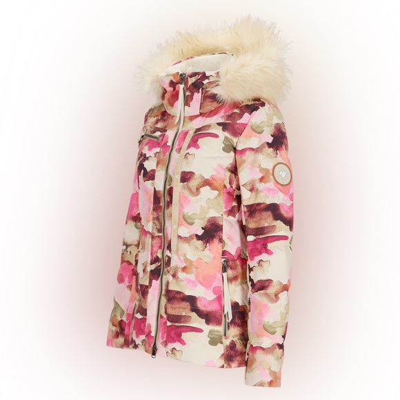 NWT Obermeyer Circe Down Ski Jacket in Blooming Camo - Picture 6 of 16
